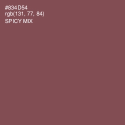 #834D54 - Spicy Mix Color Image